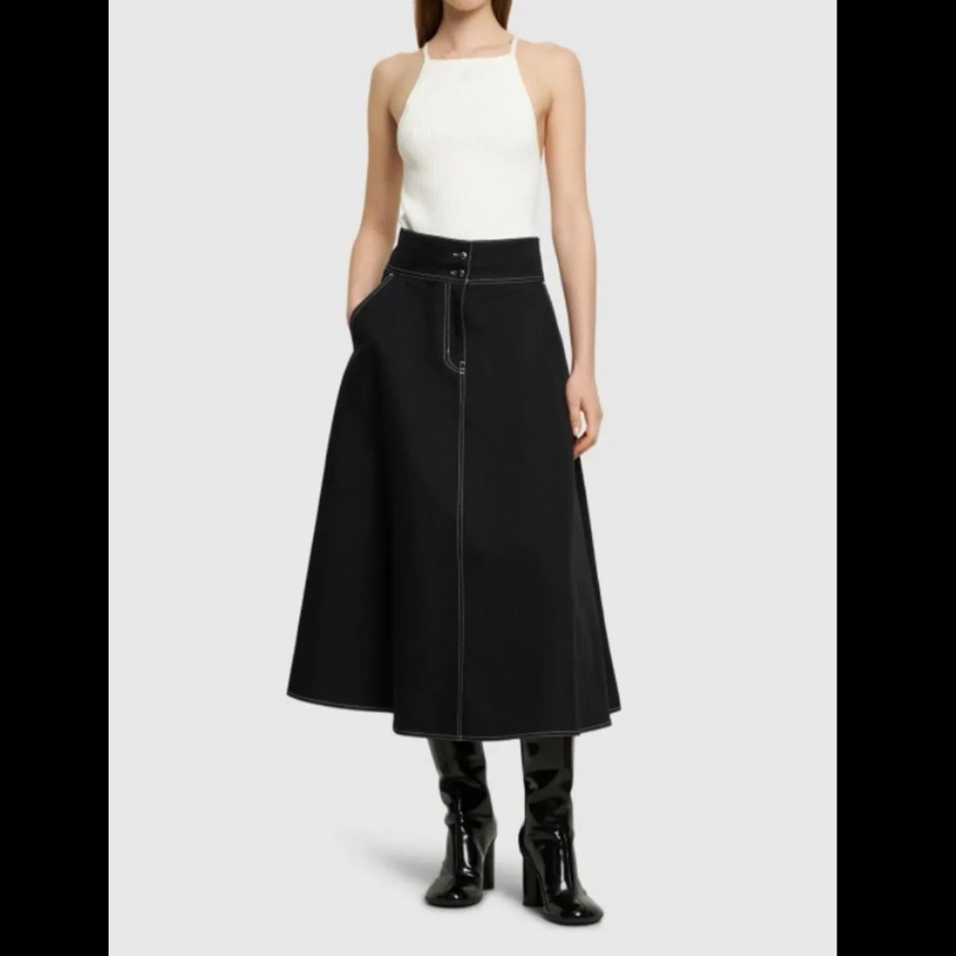 Max Mara - マックスマーラ キャンバスフレアスカート 34 未使用 Max Mara - マックスマーラ キャンバスフレアスカート 34 未使用