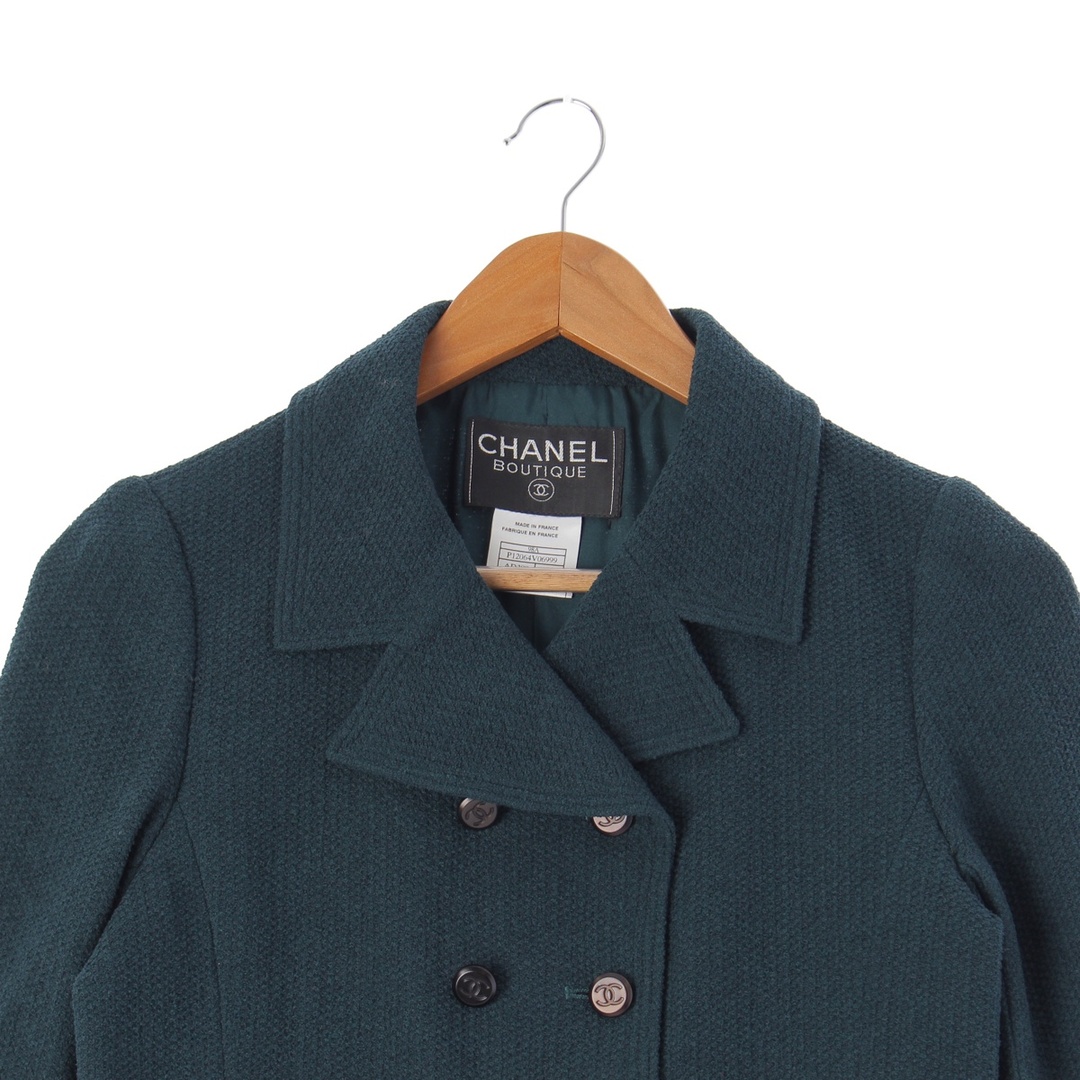 CHANEL - シャネル 98A ウール ツイード ココマークボタン CHANEL - シャネル 98A ウール ツイード ココマークボタン