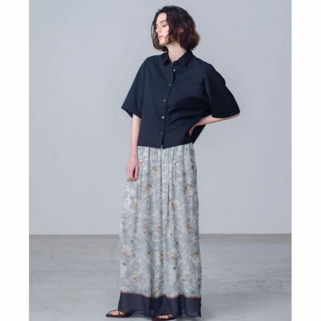 ebure - 美品♡2023AW エブール ポリウールハーフシャツ 半袖 ebure - 美品♡2023AW エブール ポリウールハーフシャツ 半袖