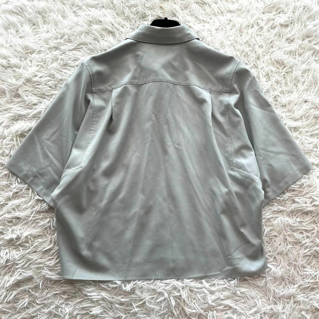 ebure - 美品♡2023AW エブール ポリウールハーフシャツ 半袖 ebure - 美品♡2023AW エブール ポリウールハーフシャツ 半袖