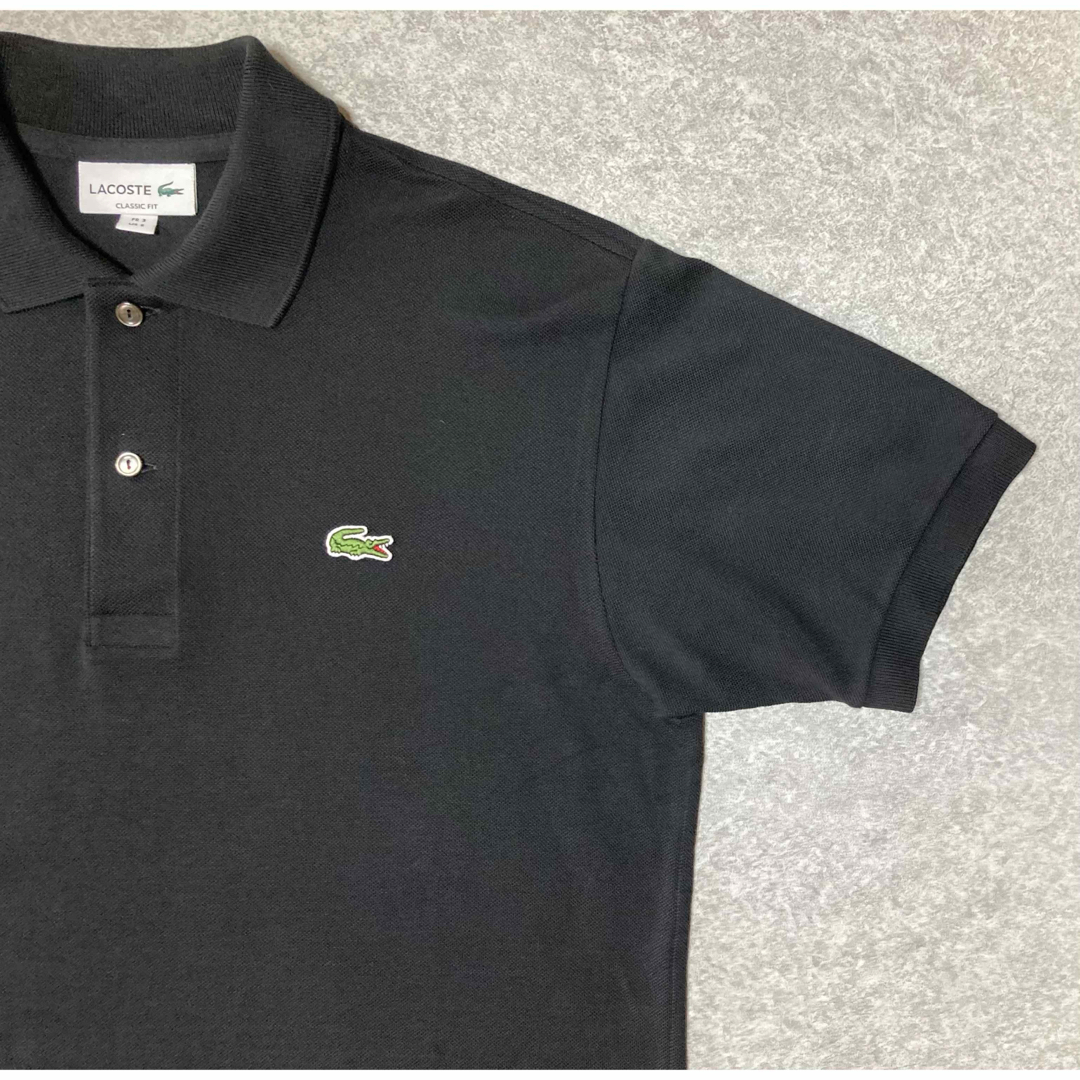 LACOSTE - LACOSTE L1212 ポロシャツ FR3 ブラック 日本製の通販 LACOSTE - LACOSTE L1212 ポロシャツ FR3 ブラック 日本製の通販