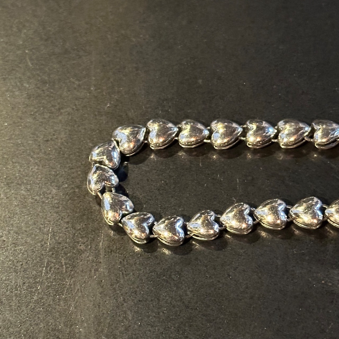 SILVER925 HEART BRACELET/シルバー/ブレスレットの通販 by よし SILVER925 HEART BRACELET/シルバー/ブレスレットの通販 by よし