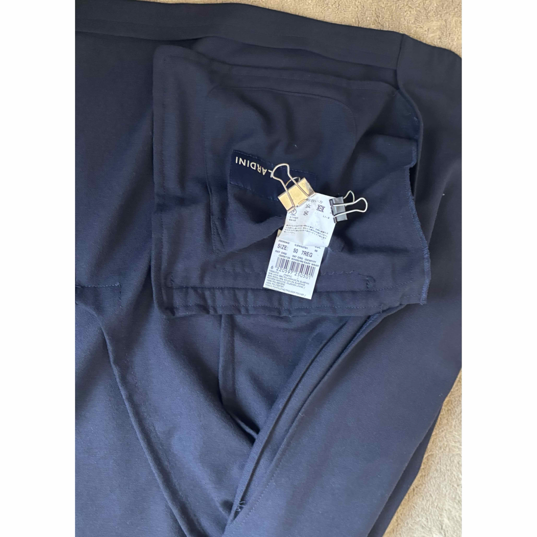 LARDINI - LARDINI easy wear ネイビー ウールスーツ 50サイズの LARDINI - LARDINI easy wear ネイビー ウールスーツ 50サイズの