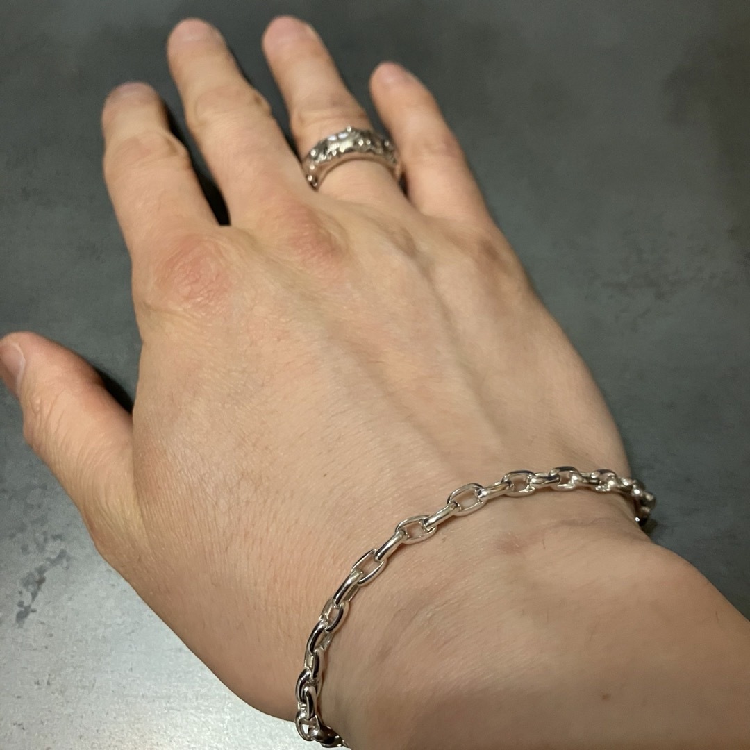 SILVER925 OVAL MANTEL BRACELET/シルバー/ブレスの通販 by よし SILVER925 OVAL MANTEL BRACELET/シルバー/ブレスの通販 by よし