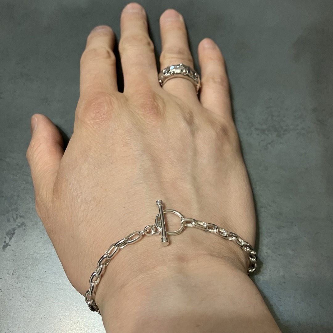 SILVER925 OVAL MANTEL BRACELET/シルバー/ブレスの通販 by よし SILVER925 OVAL MANTEL BRACELET/シルバー/ブレスの通販 by よし