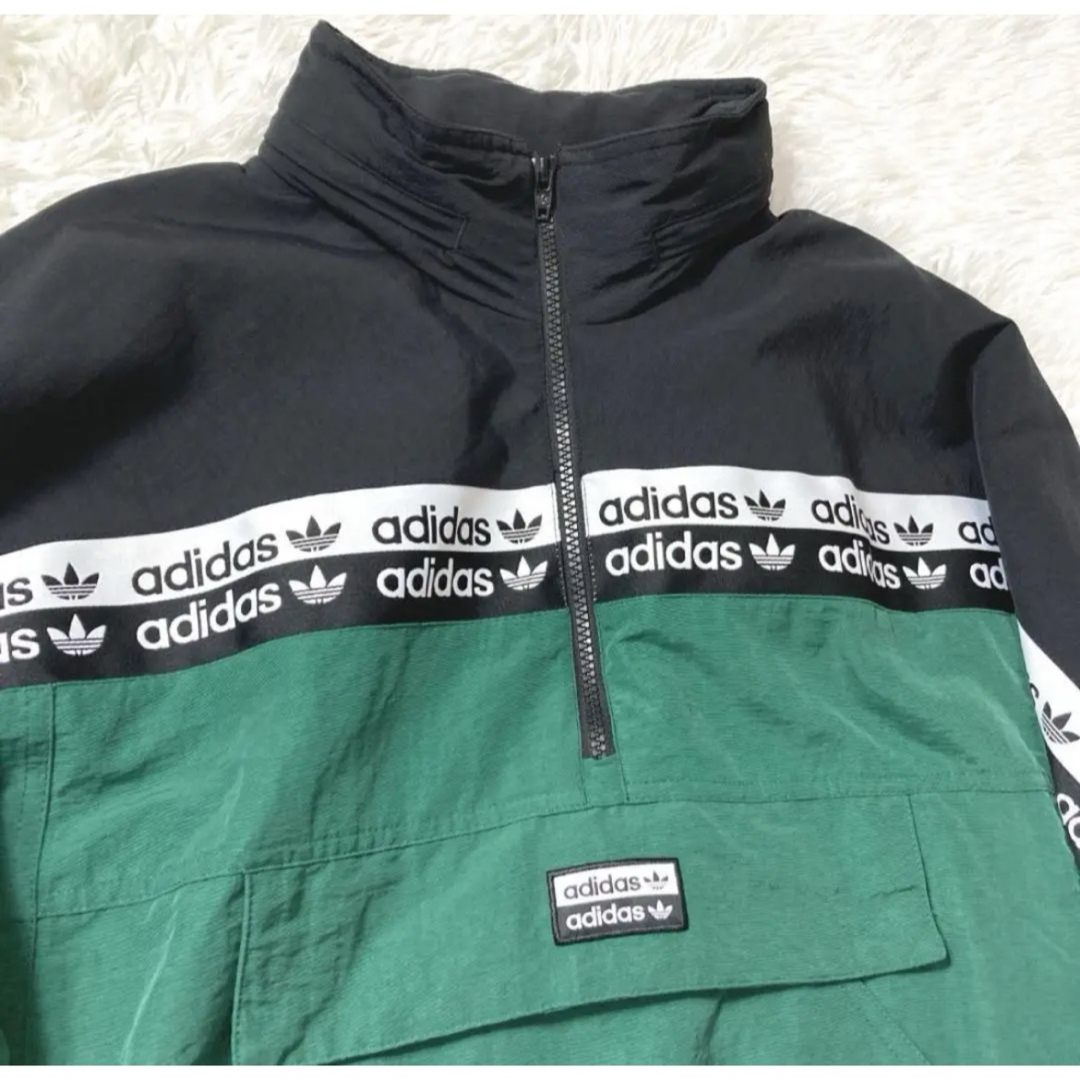 adidas Originals - adidasハーフジップナイロンジャケット adidas Originals - adidasハーフジップナイロンジャケット