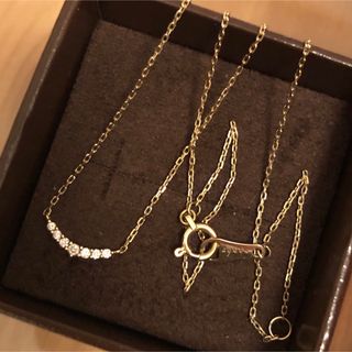 agete - agateネックレス(ケース・ラッピングキット・販売証明 agete - agateネックレス(ケース・ラッピングキット・販売証明