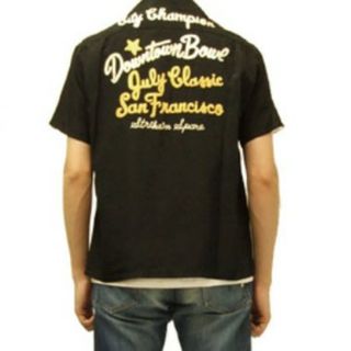 スタイルアイズ(STYLE EYES)の美品！スタイルアイズボウリングシャツLブラックSE35364(シャツ)