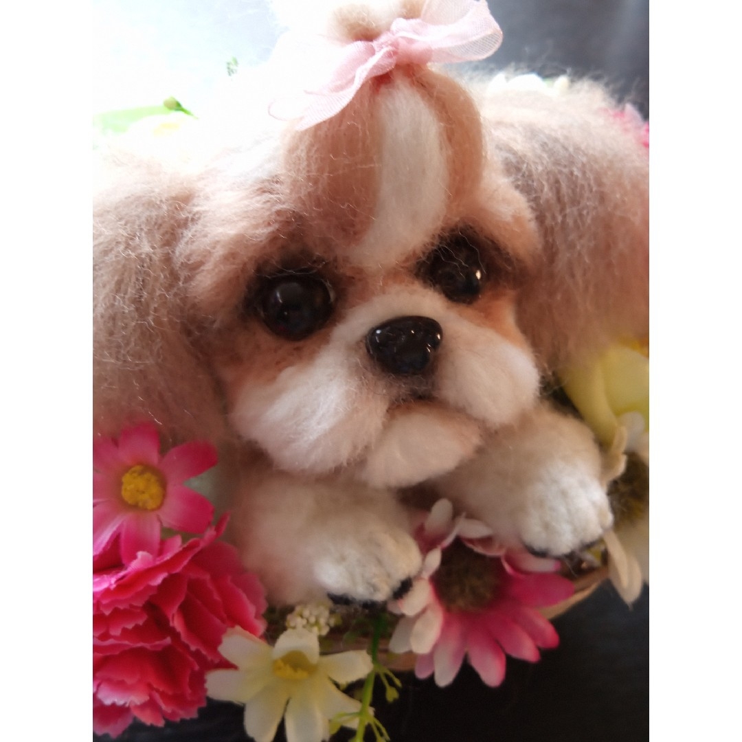 羊毛フェルト・シーズー・母の日ギフト・わんちゃん・犬の通販 羊毛フェルト・シーズー・母の日ギフト・わんちゃん・犬の通販