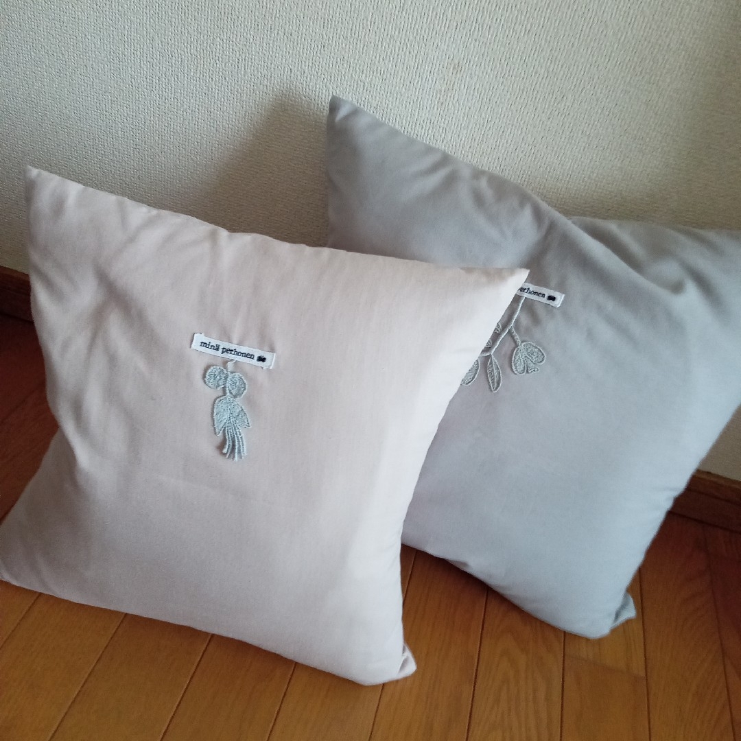 mina perhonen - ミナペルホネン ハンドメイド クッションカバー mina perhonen - ミナペルホネン ハンドメイド クッションカバー