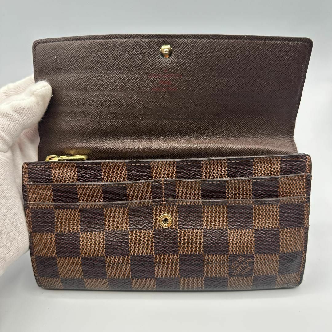 LOUIS VUITTON - 【美品】ポルトフォイユ・サラ ダミエ カード10 LOUIS VUITTON - 【美品】ポルトフォイユ・サラ ダミエ カード10