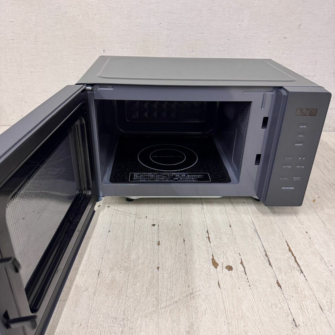 23646 フラットテーブル電子レンジ IRIS OHYAMA 50/60Hzの通販 23646 フラットテーブル電子レンジ IRIS OHYAMA 50/60Hzの通販