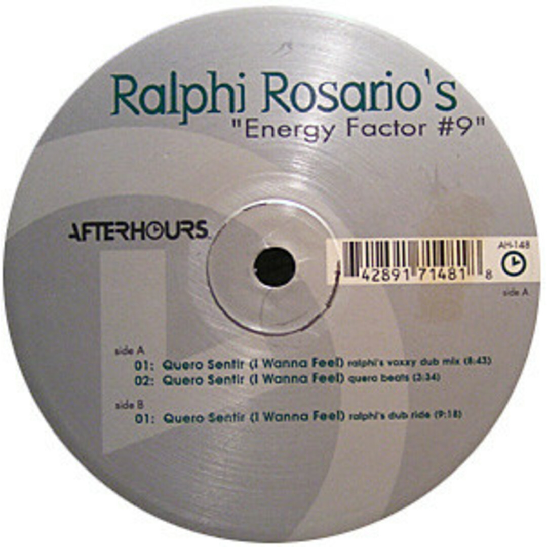 米12" Ralphi Rosario Energy Factor #9 AH148 Afterhours /00250 エンタメ/ホビーのエンタメ その他(その他)の商品写真