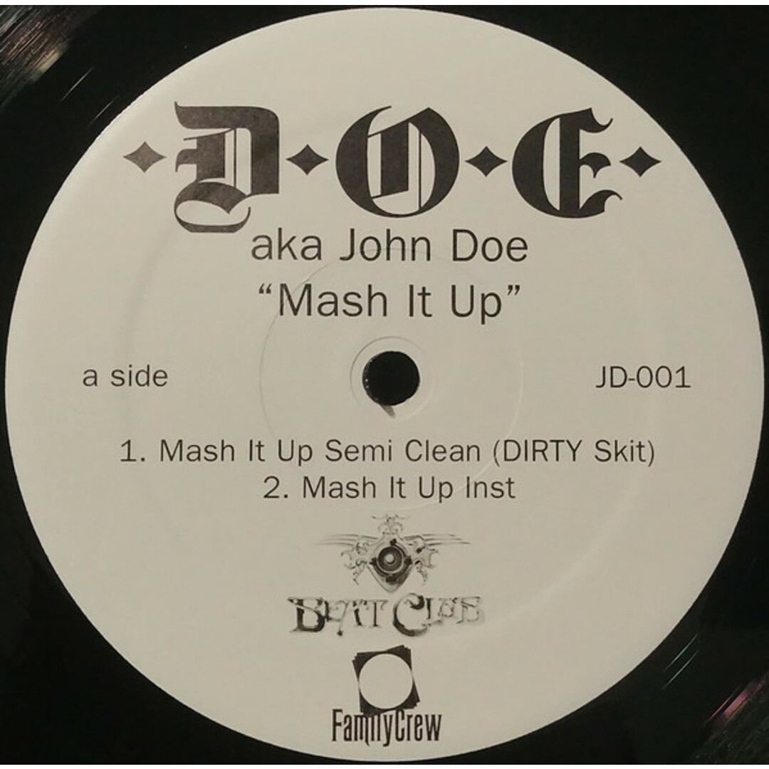 米12" D.O.E. Mash It Up JD001 Family Crew, Beatclub Records /00250 エンタメ/ホビーのエンタメ その他(その他)の商品写真