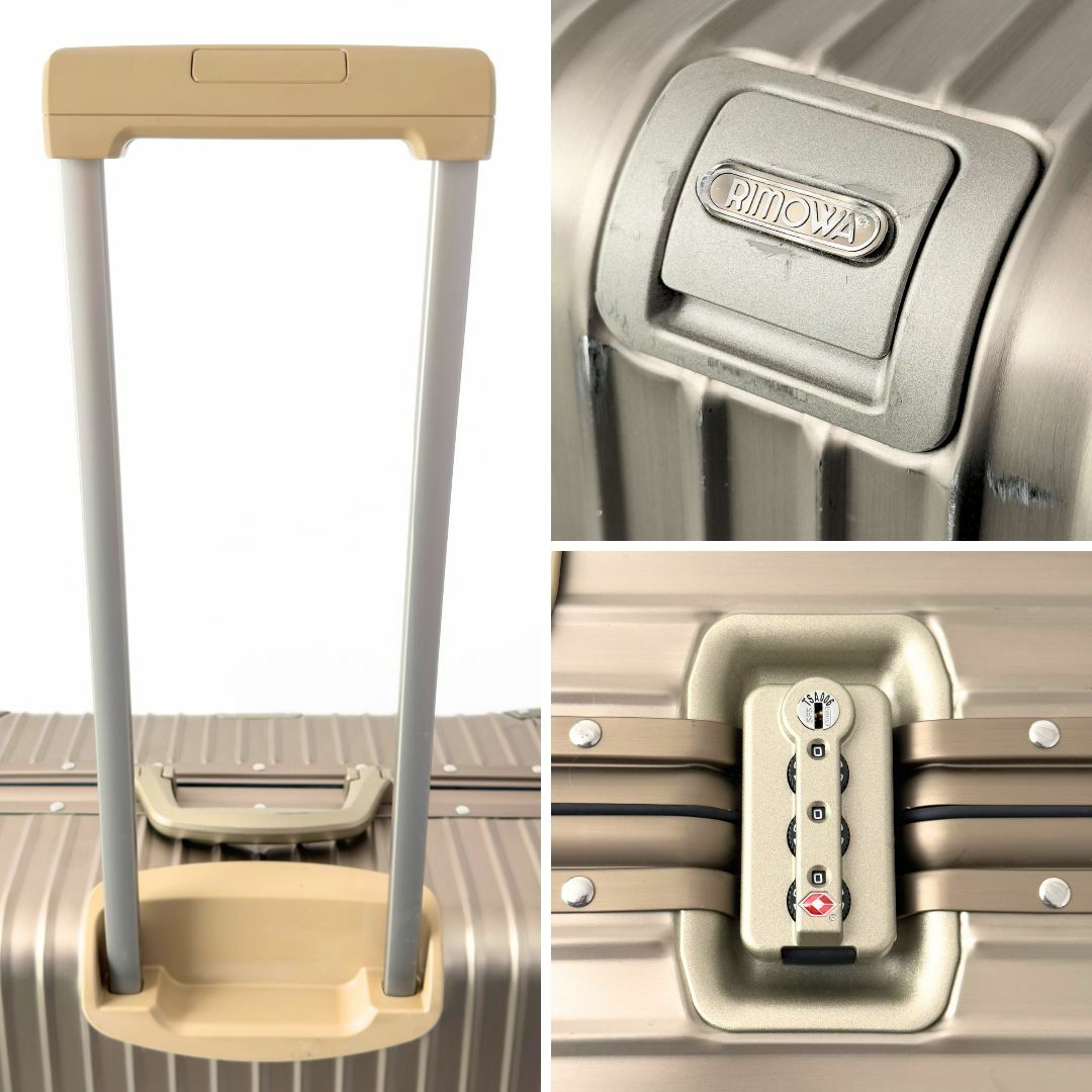 RIMOWA - リモワ トパーズ チタニウム 98L 4輪 TSAロック 大容量 RIMOWA - リモワ トパーズ チタニウム 98L 4輪 TSAロック 大容量
