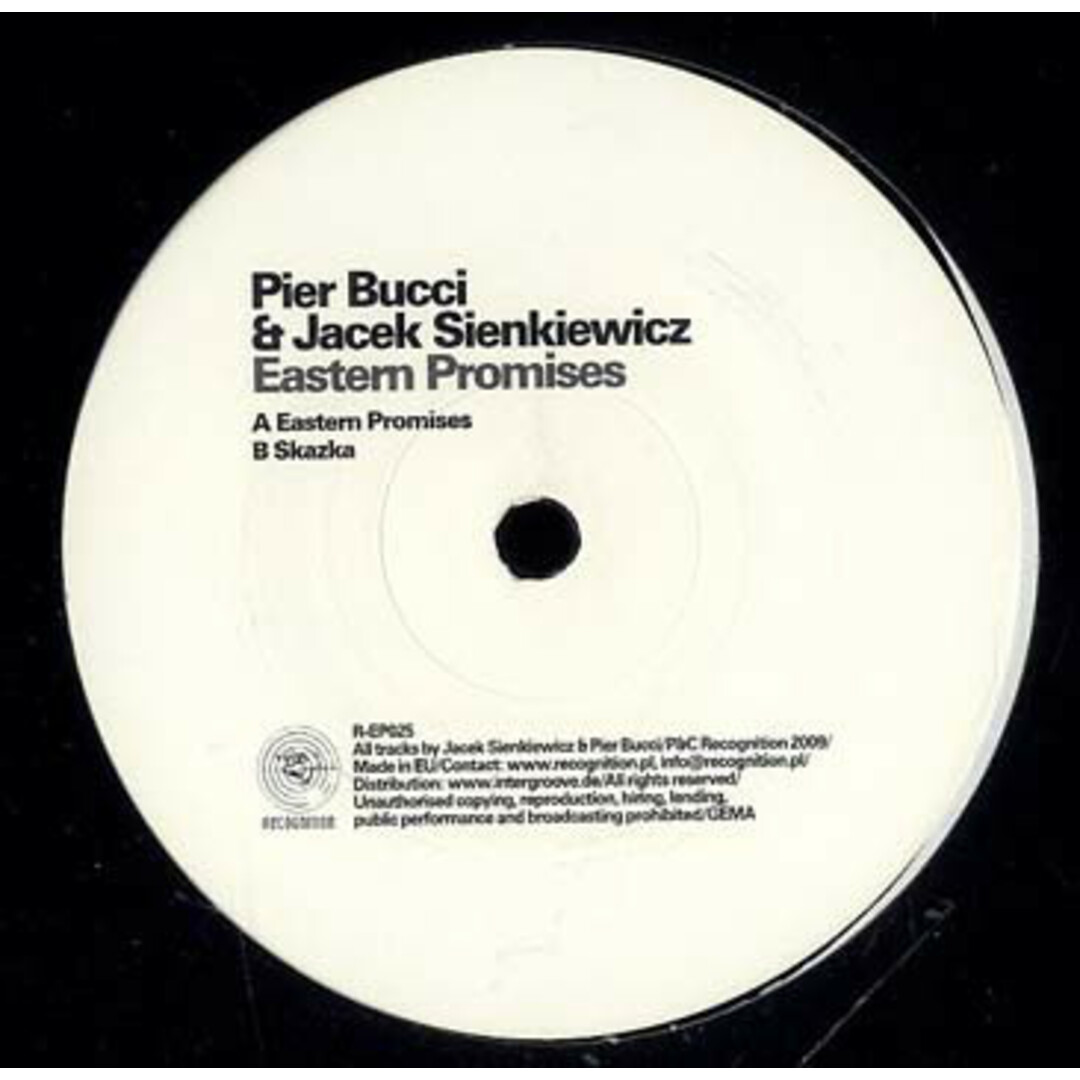 波12" Pier Bucci & Jacek Sienkiewicz Eastern Promises REP025 Recognition /00250 エンタメ/ホビーのエンタメ その他(その他)の商品写真