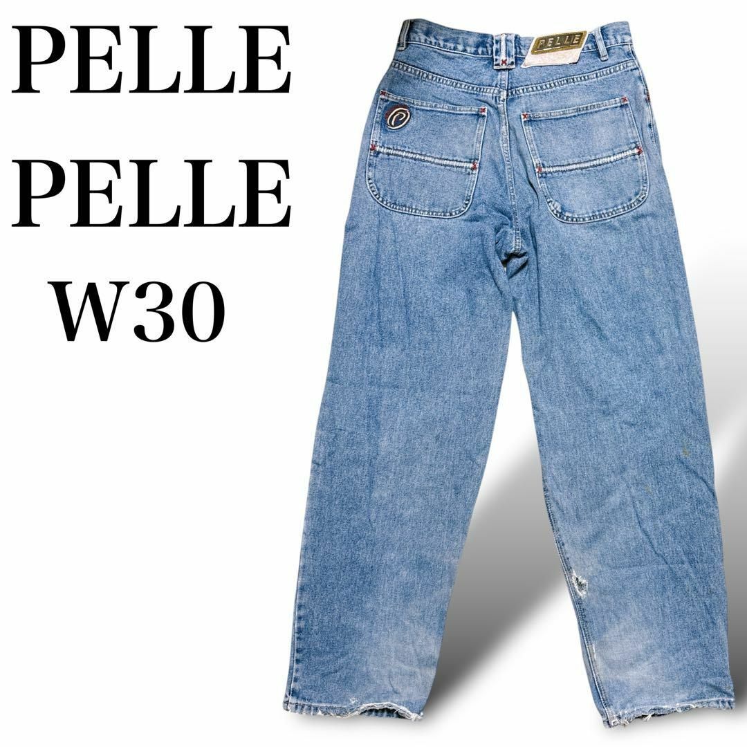 PELLE PELLE - ペレペレ デニム ジーンズ パンツ ワイド バギー PELLE PELLE - ペレペレ デニム ジーンズ パンツ ワイド バギー