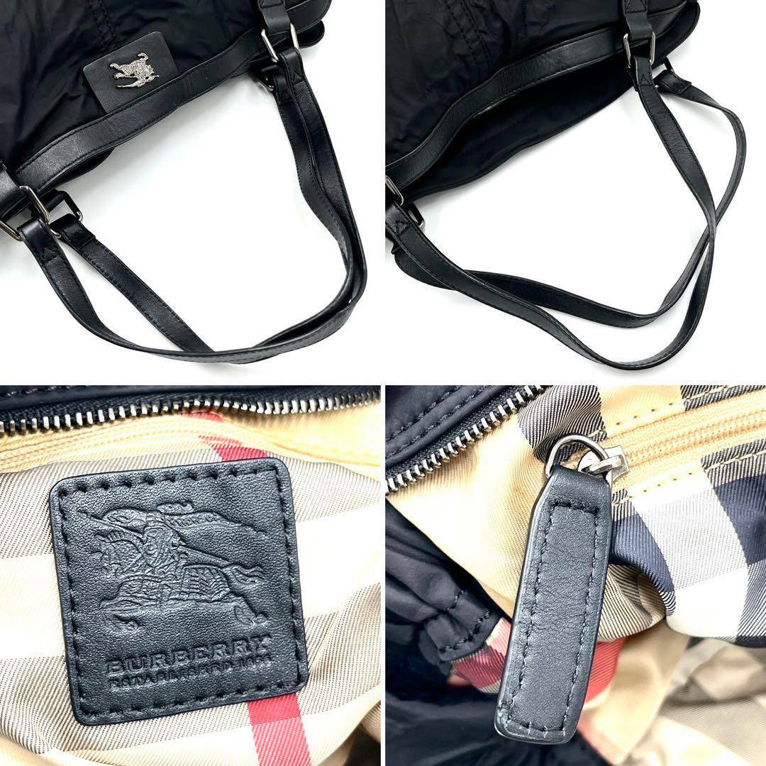 BURBERRY - BURBERRY バーバリー トートバッグ ホースロゴ金具 BURBERRY - BURBERRY バーバリー トートバッグ ホースロゴ金具