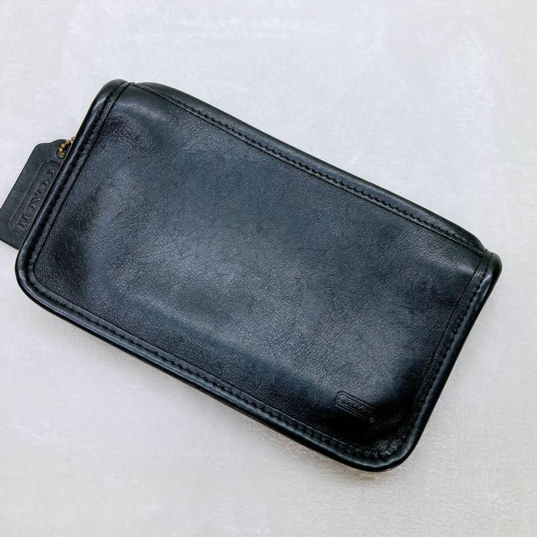 COACH - ✨美品✨COACH オールドコーチ ポーチ レザー ブラック COACH - ✨美品✨COACH オールドコーチ ポーチ レザー ブラック