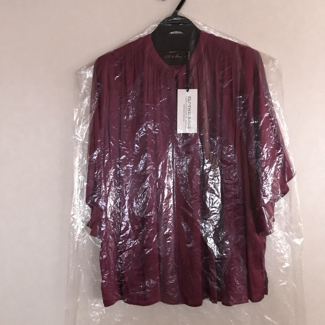 Hug O War - Cloth&Cross ヴィンテージ サテンブラウス wine 雅 Hug O War - Cloth&Cross ヴィンテージ サテンブラウス wine 雅