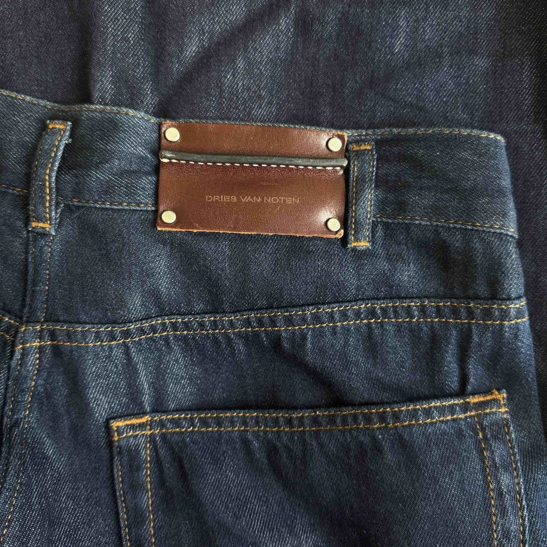 DRIES VAN NOTEN - DRIES VAN NOTEN Wide Leg Jeans Indigoの DRIES VAN NOTEN - DRIES VAN NOTEN Wide Leg Jeans Indigoの