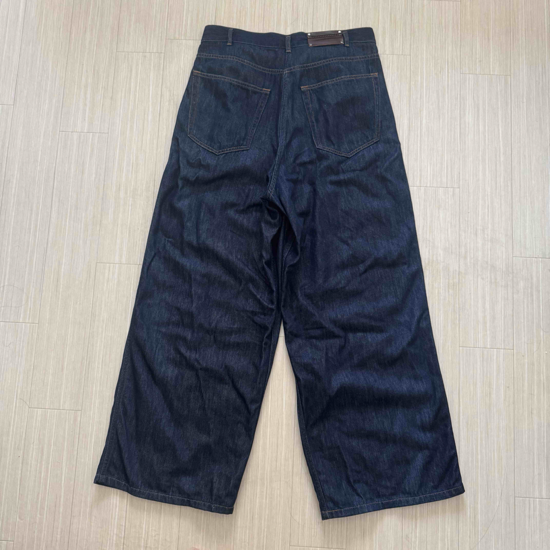 DRIES VAN NOTEN - DRIES VAN NOTEN Wide Leg Jeans Indigoの DRIES VAN NOTEN - DRIES VAN NOTEN Wide Leg Jeans Indigoの
