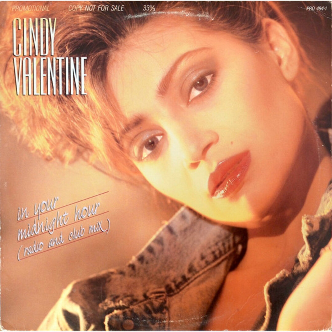 米12" Cindy Valentine In Your Midnight Hour PRO4941 Polydor /00250 エンタメ/ホビーのエンタメ その他(その他)の商品写真