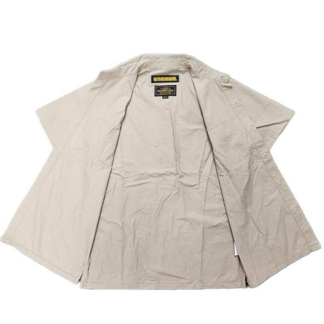 NEIGHBORHOOD(ネイバーフッド)のNEIGHBORHOOD ネイバーフッド ワークシャツ 半袖シャツ Sサイズ ベージュ 【中古】 32504K278 メンズのトップス(シャツ)の商品写真