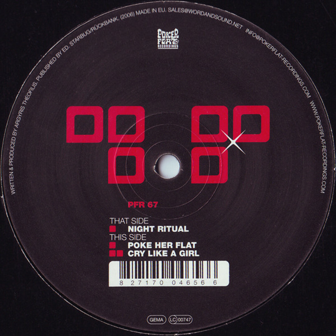 独12” Argy Night Ritual E.P. PFR67 Poker Flat Recordings /00250 エンタメ/ホビーのエンタメ その他(その他)の商品写真