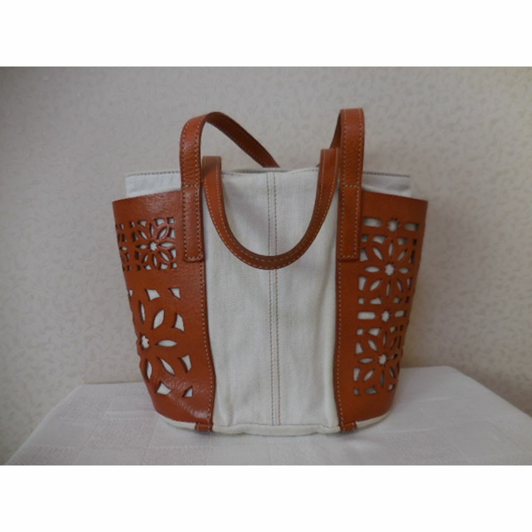 genten - ゲンテン genten デニム×カットワーク ショルダー genten - ゲンテン genten デニム×カットワーク ショルダー