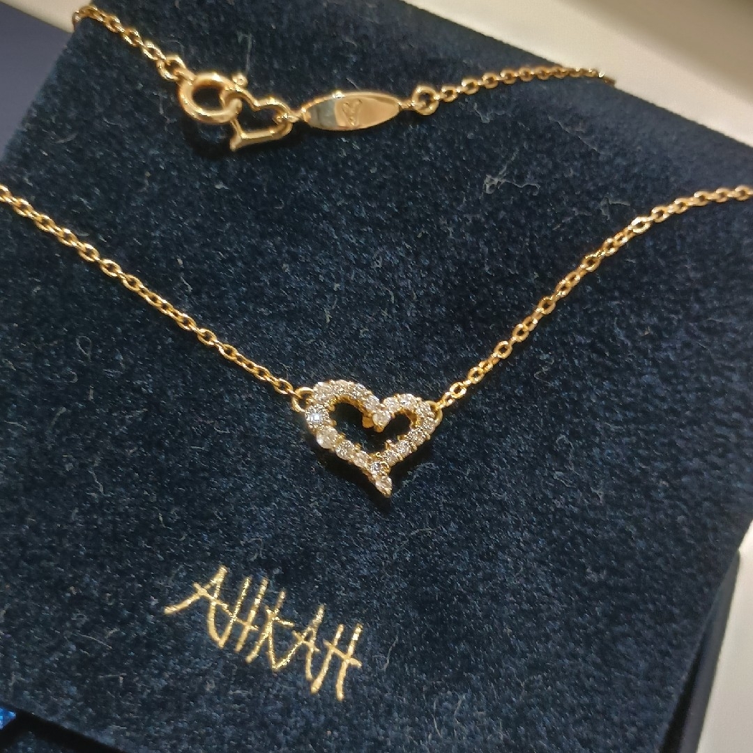 AHKAH - アーカー K18 オープンハート ダイヤモンド 0.18ct AHKAH - アーカー K18 オープンハート ダイヤモンド 0.18ct