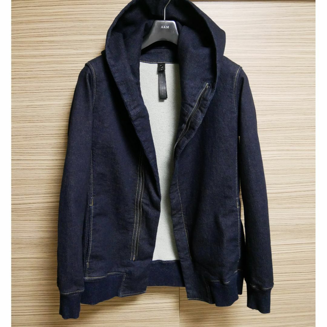 wjk - 美品☆WJK 22SS 春夏ジャージデニム ラップriders parka M wjk - 美品☆WJK 22SS 春夏ジャージデニム ラップriders parka M