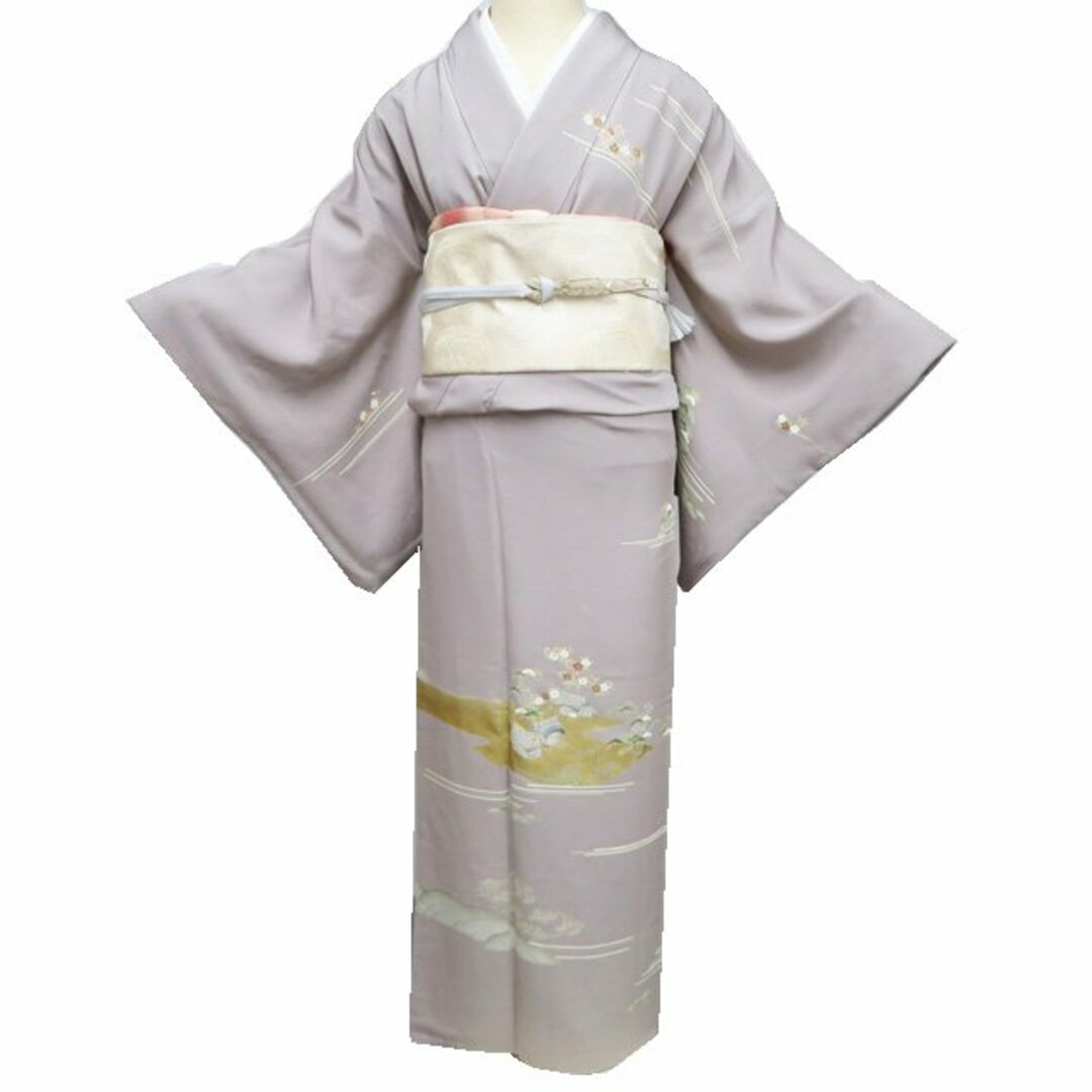 特選 本加工 訪問着 着物 中古 正絹 袷 三越 金駒刺繍 茶屋辻 茶 特選 本加工 訪問着 着物 中古 正絹 袷 三越 金駒刺繍 茶屋辻 茶
