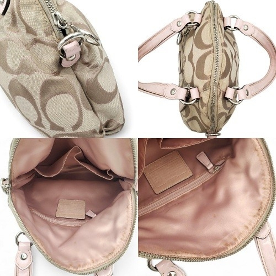 COACH - COACH ショルダーバッグ 2way ポピー シグネチャー 斜め COACH - COACH ショルダーバッグ 2way ポピー シグネチャー 斜め