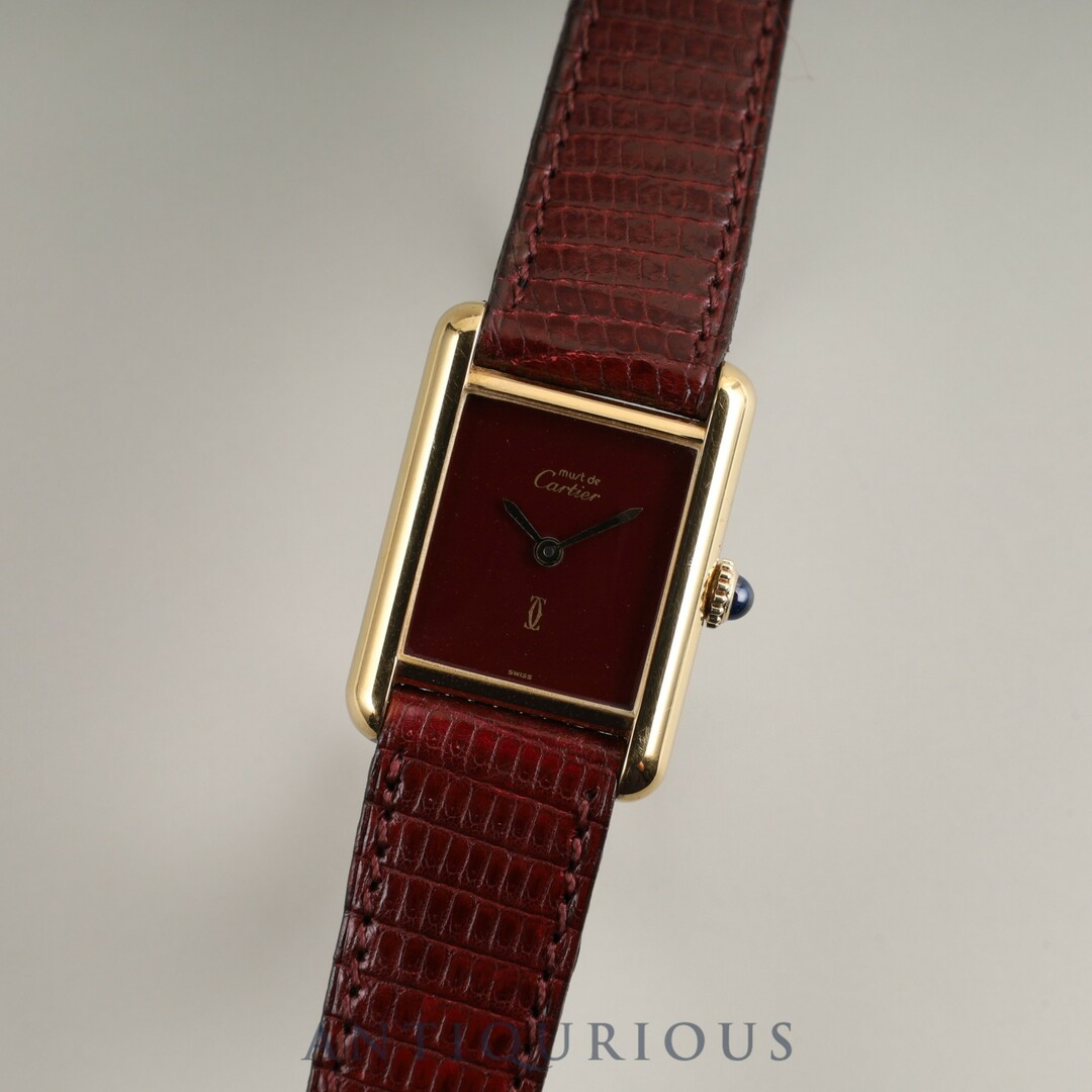 Cartier - カルティエ マストタンク SM 手巻き SV925 純正革 Cartier - カルティエ マストタンク SM 手巻き SV925 純正革