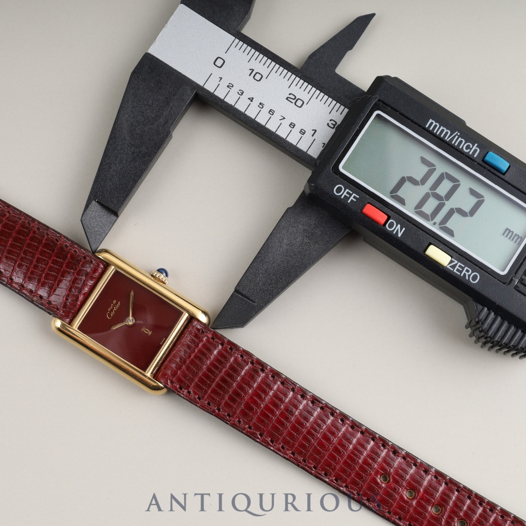 Cartier - カルティエ マストタンク SM 手巻き SV925 純正革 Cartier - カルティエ マストタンク SM 手巻き SV925 純正革