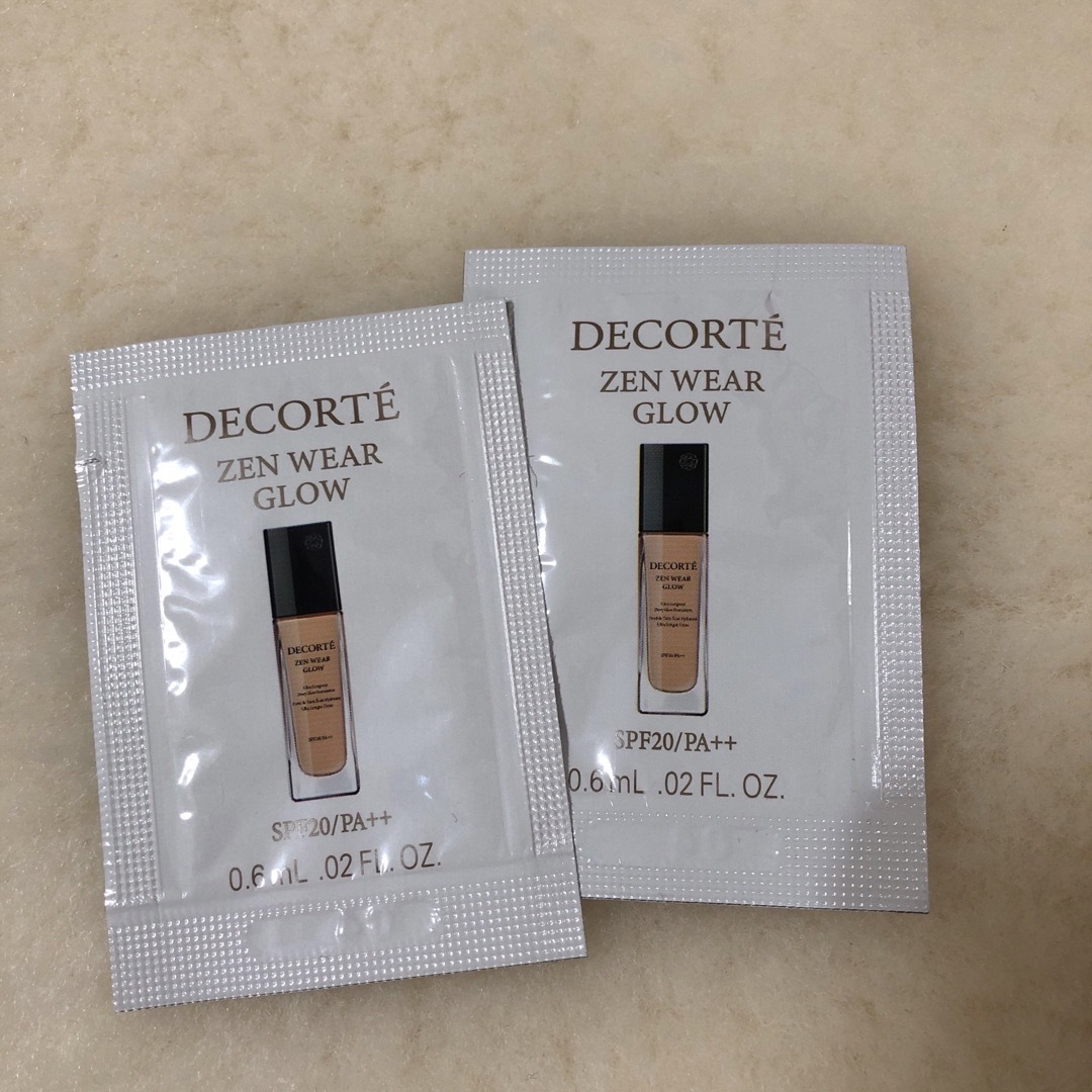 COSME DECORTE - DECORTÉ ZEN WEAR GLOW サンプルセット N22 N26 COSME DECORTE - DECORTÉ ZEN WEAR GLOW サンプルセット N22 N26