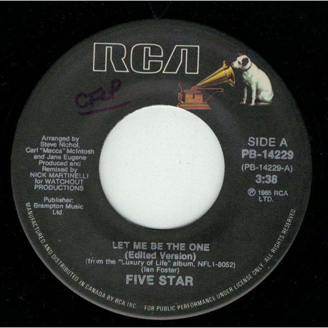 加7” Five Star Let Me Be The One PB14229 RCA /00080 エンタメ/ホビーのエンタメ その他(その他)の商品写真