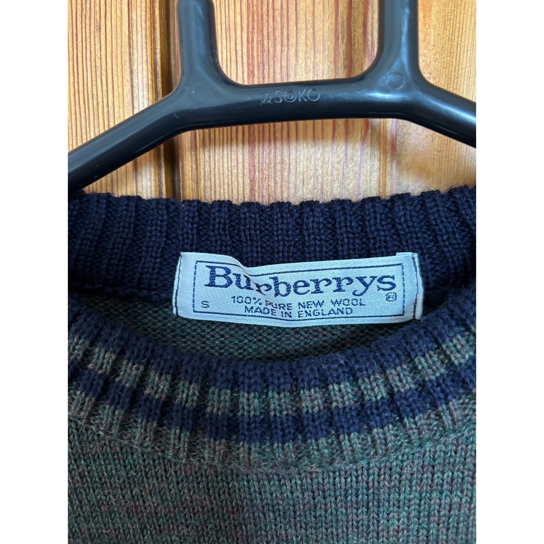 BURBERRY - Burberrys バーバリーズ ゴルフ柄ニット グリーン系 BURBERRY - Burberrys バーバリーズ ゴルフ柄ニット グリーン系