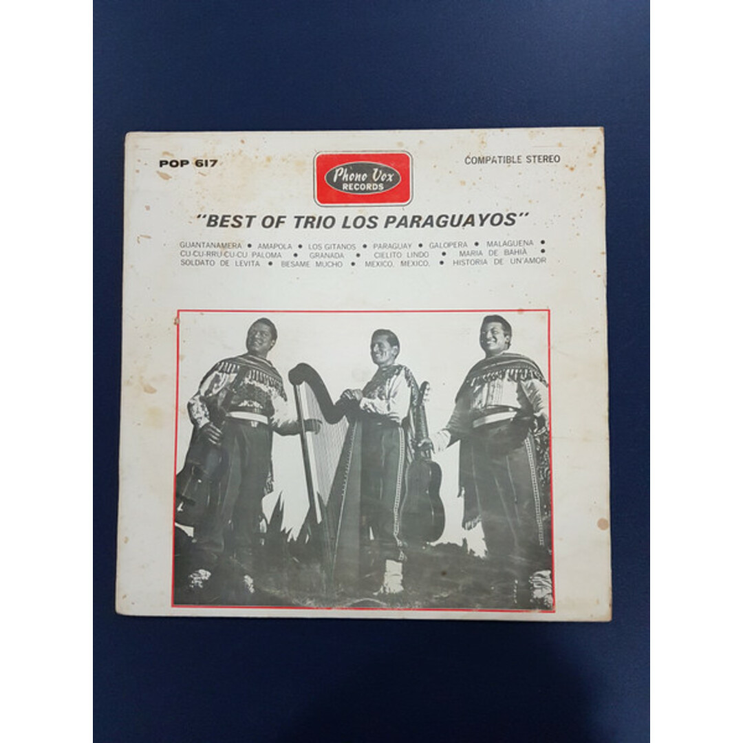 豪LP Trio Los Paraguayos Best Of Trio Los Paraguayos POP617 Phono Vox Records /00260 エンタメ/ホビーのエンタメ その他(その他)の商品写真