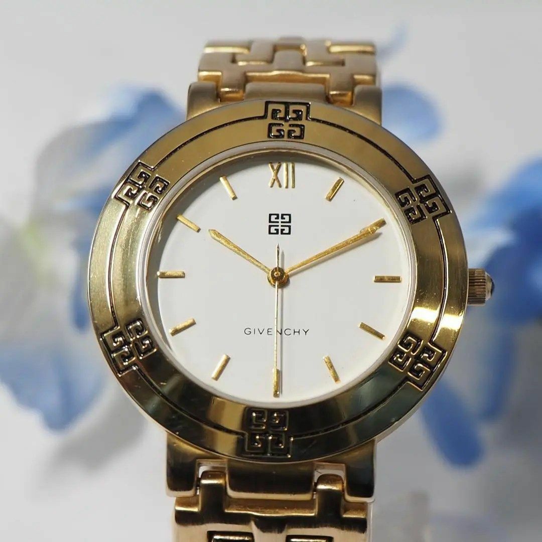 GIVENCHY - 美品 ジバンシイ GIVENCHY メンズ 腕時計 ゴールド GIVENCHY - 美品 ジバンシイ GIVENCHY メンズ 腕時計 ゴールド