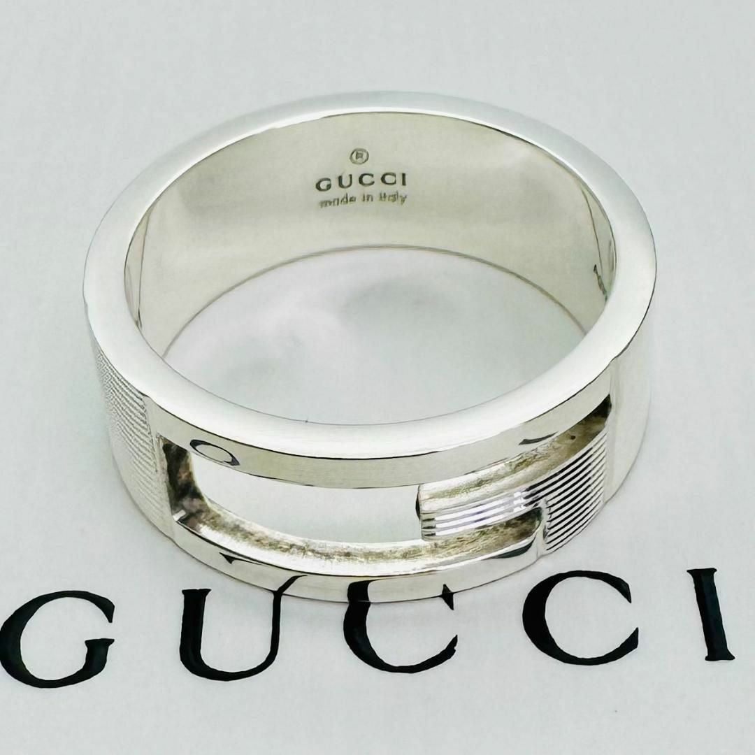 GUCCI - D774 極美品 グッチ G リング 刻印 21 指輪 サイズ 20 GUCCI - D774 極美品 グッチ G リング 刻印 21 指輪 サイズ 20