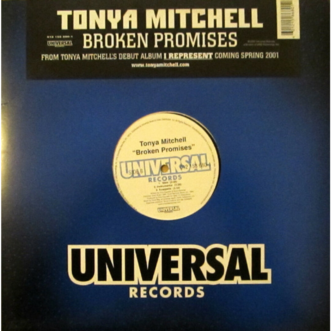 米12" Tonya Mitchell Broken Promises 0121586801 Universal Records /00250 エンタメ/ホビーのエンタメ その他(その他)の商品写真