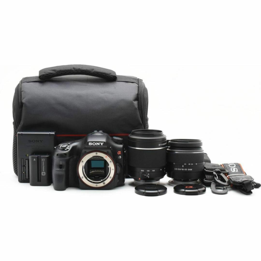 SONY - D24/6497-22 ソニー α65 ボディ 18-55mm 55-200mmの通販 SONY - D24/6497-22 ソニー α65 ボディ 18-55mm 55-200mmの通販