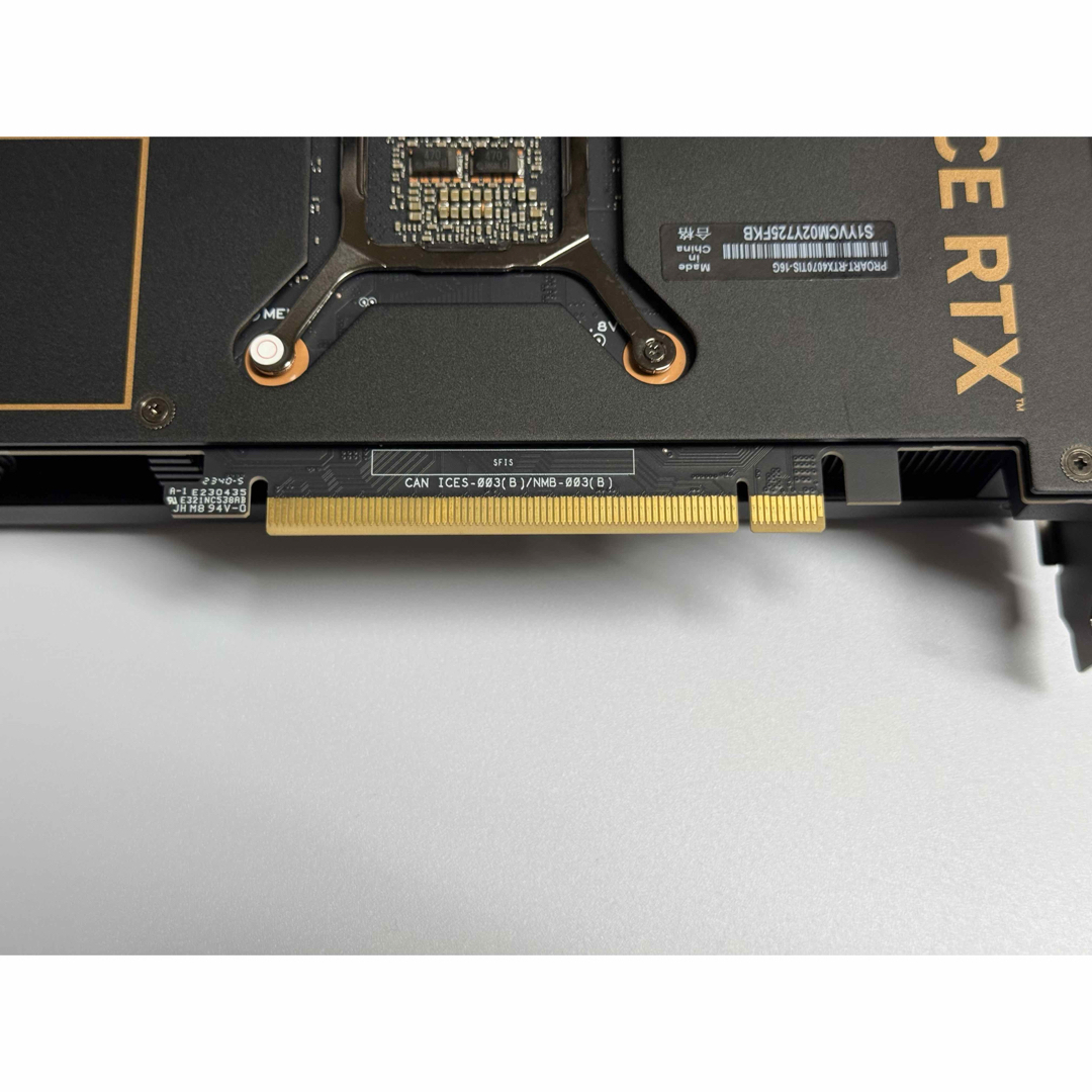 ASUS - ASUS Pro ART RTX4070 Ti Super 16Gb中古品の通販 by ASUS - ASUS Pro ART RTX4070 Ti Super 16Gb中古品の通販 by