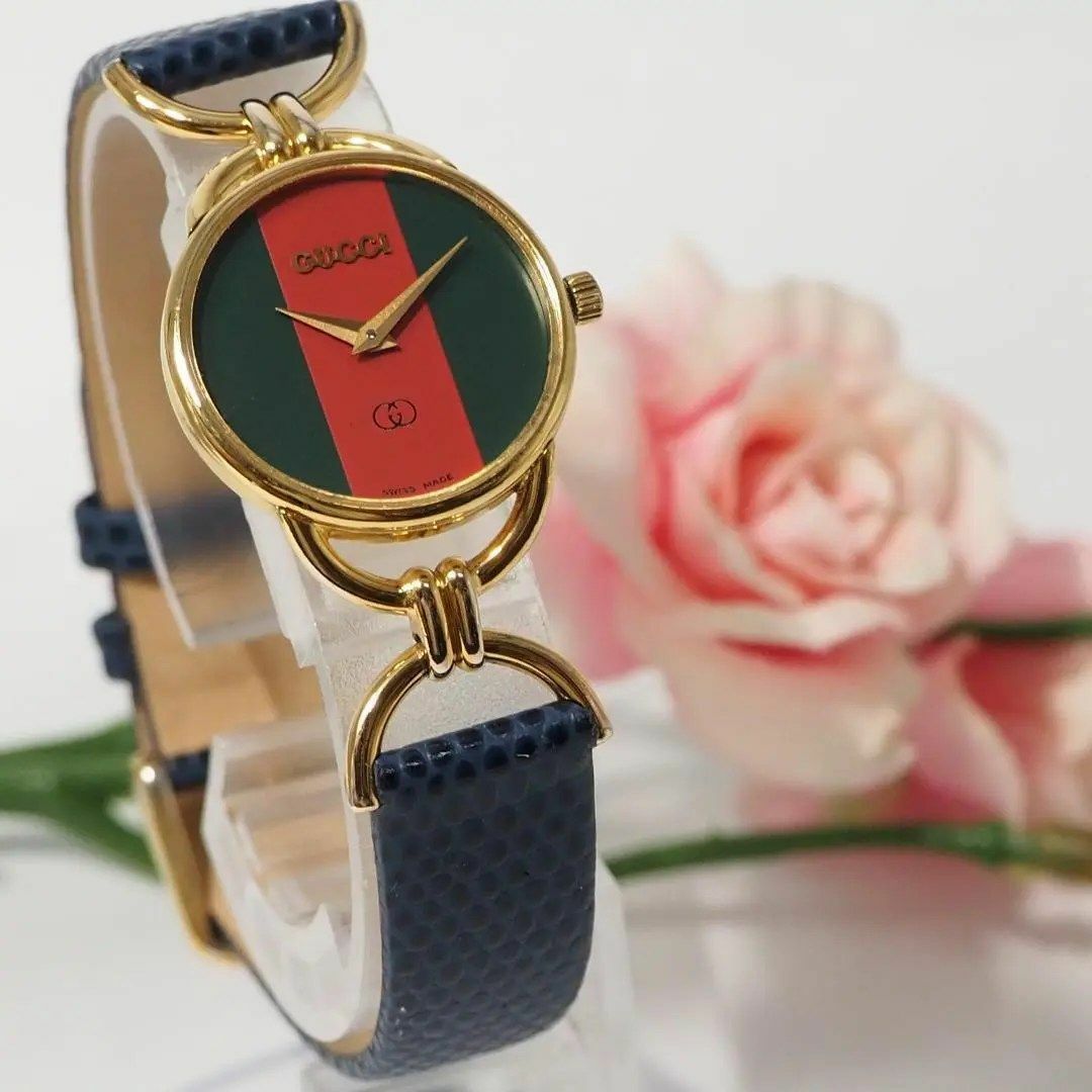 GUCCI - 美品 グッチ GUCCI シェリーライン 革ベルト 腕時計 GUCCI - 美品 グッチ GUCCI シェリーライン 革ベルト 腕時計