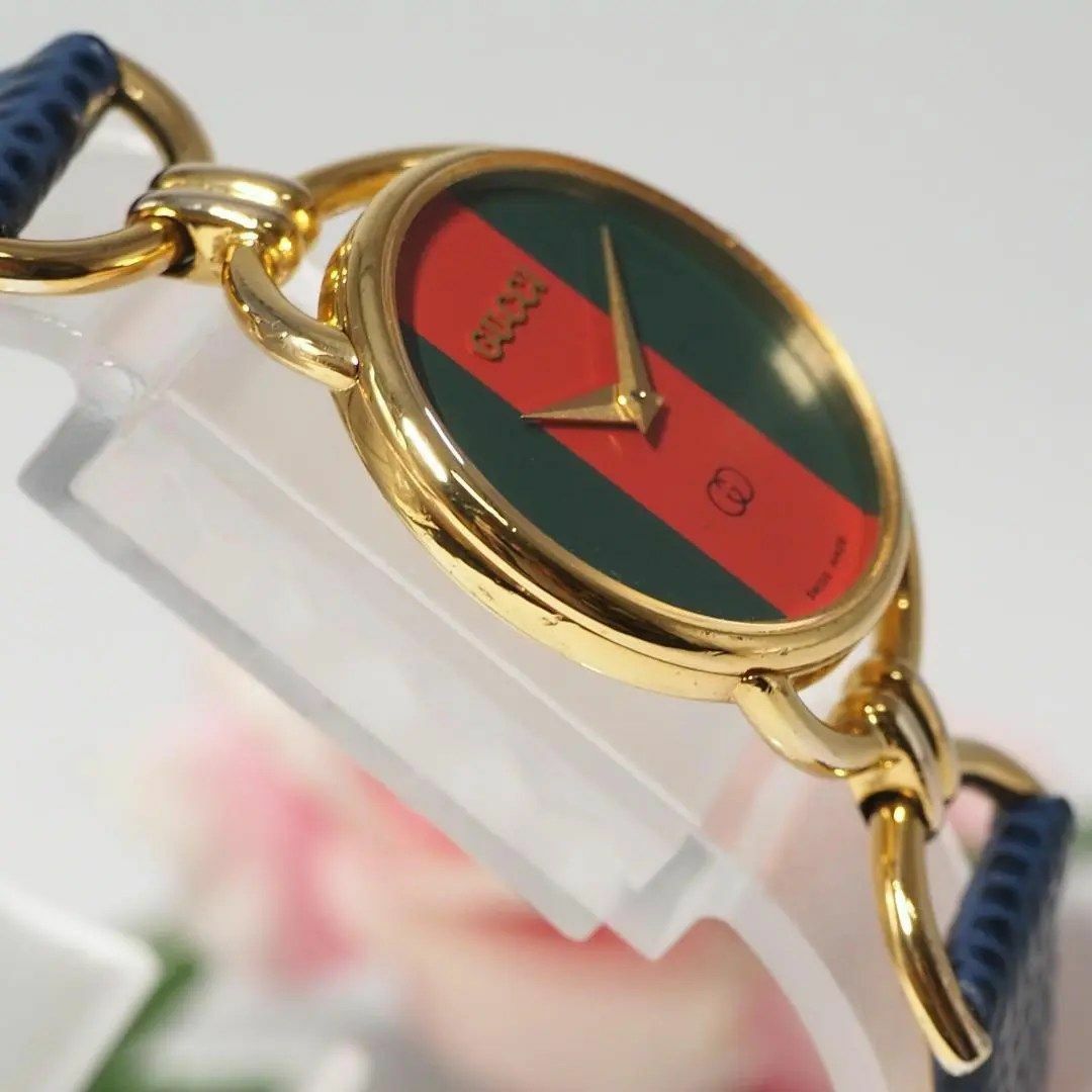 GUCCI - 美品 グッチ GUCCI シェリーライン 革ベルト 腕時計 GUCCI - 美品 グッチ GUCCI シェリーライン 革ベルト 腕時計