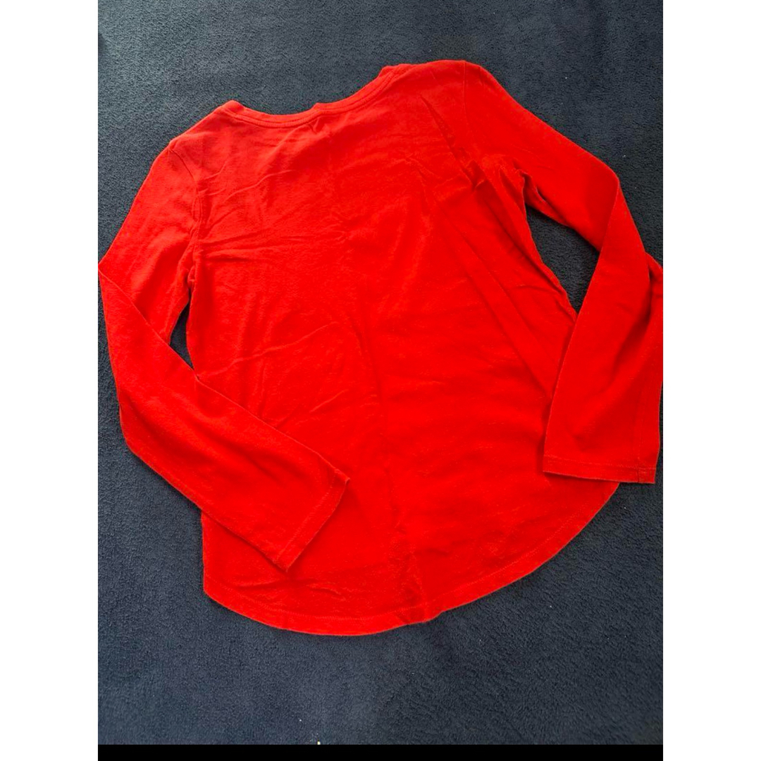 GAP - GAP ロンT 赤 長袖シャツ ハート型 スパンコール キッズ GAP - GAP ロンT 赤 長袖シャツ ハート型 スパンコール キッズ