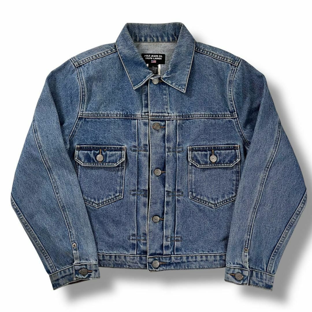 90s POLOJEANS 2nd デニムジャケット ラルフローレン 古着の通販 90s POLOJEANS 2nd デニムジャケット ラルフローレン 古着の通販