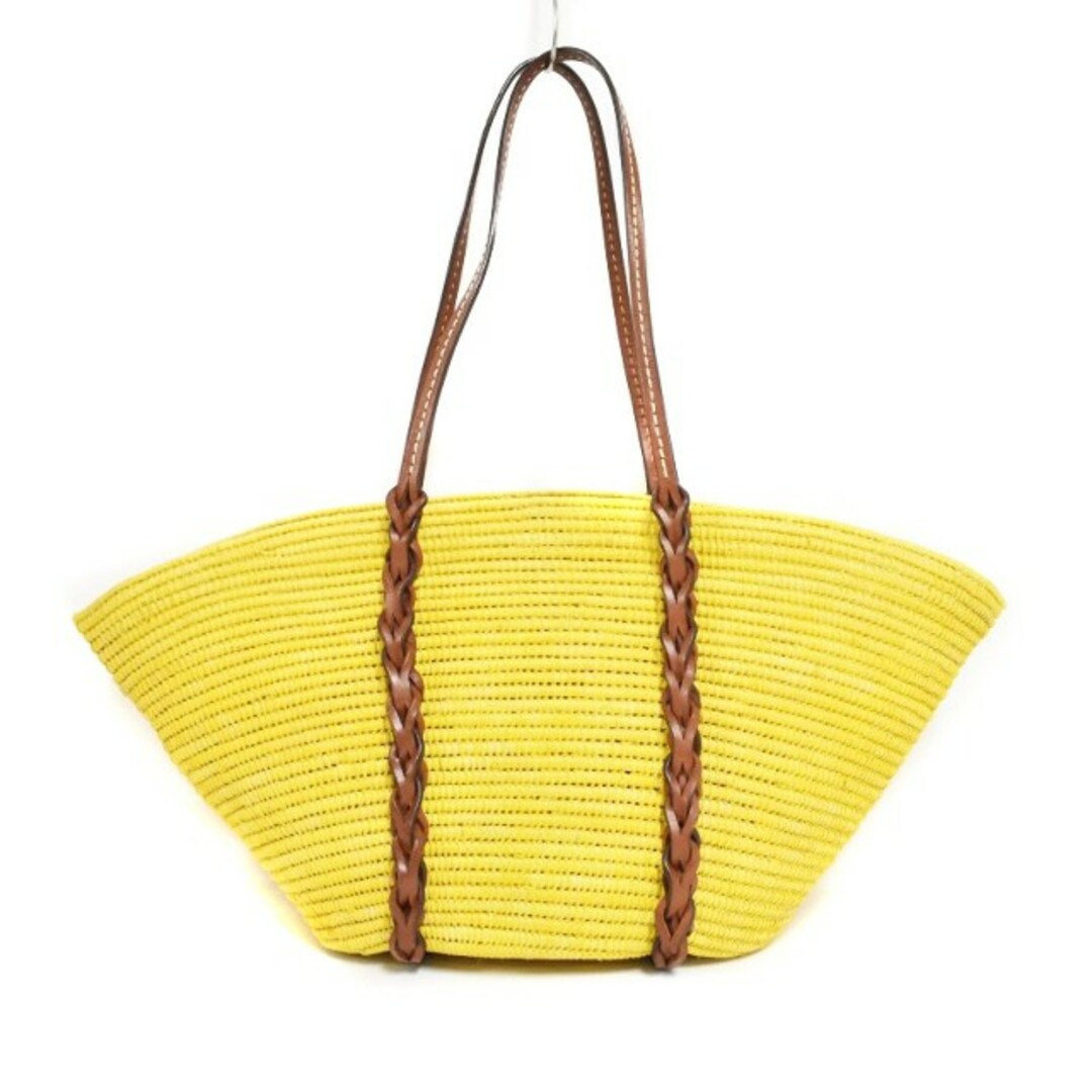 PRADA - プラダ PRADA ラフィア カゴバッグ トートバッグ 三角 PRADA - プラダ PRADA ラフィア カゴバッグ トートバッグ 三角